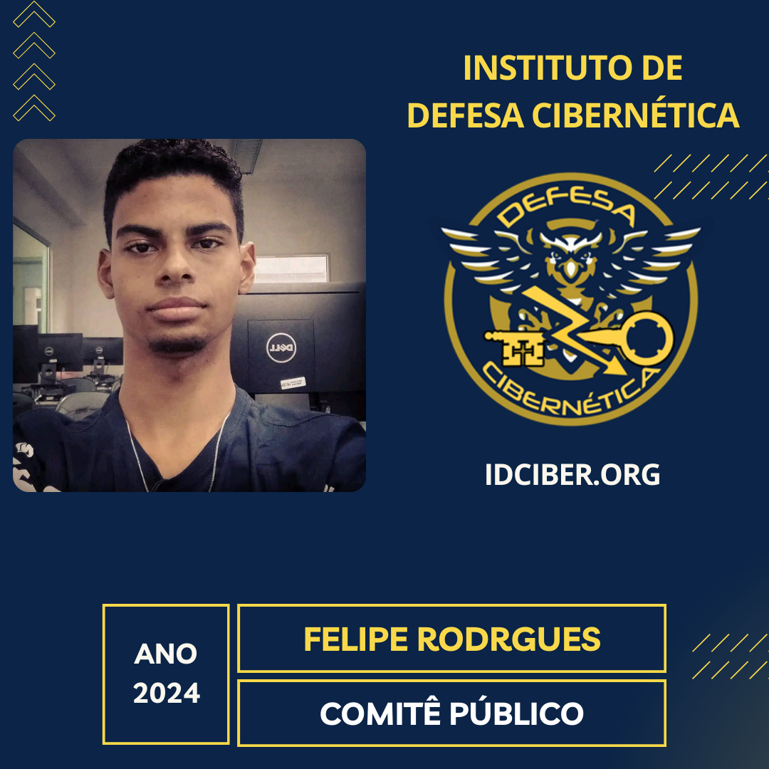 Card de apresentação do professor Felipe Rodrigues